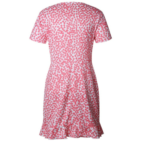 Athena's Lossky | V-Neck Mini Short Sleeve Dress - Picture 8 of 8